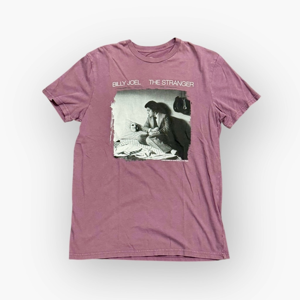 Billy Joel The Stranger T-Shirt Lee Tour Band Tee Concert Music Sz s Mauve - Picture 2 of 6